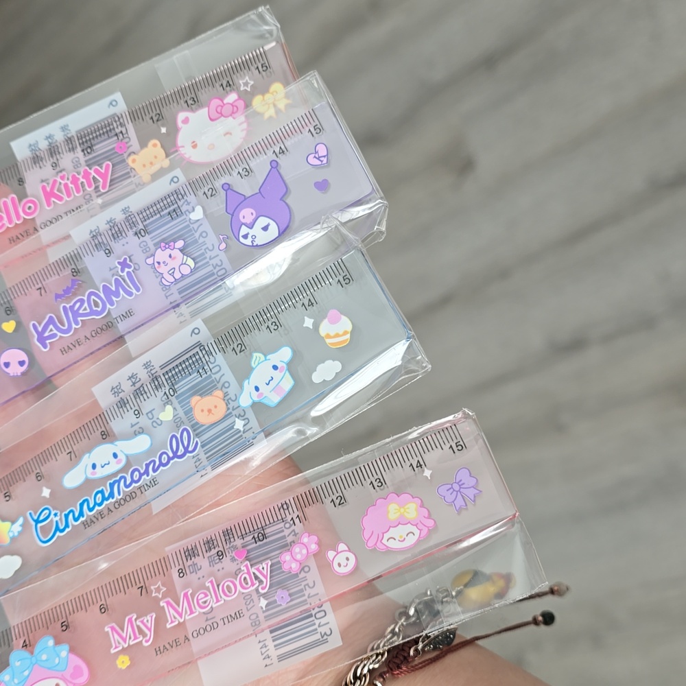 Clear Sanrio Character Ruler - Picture 4 of 5